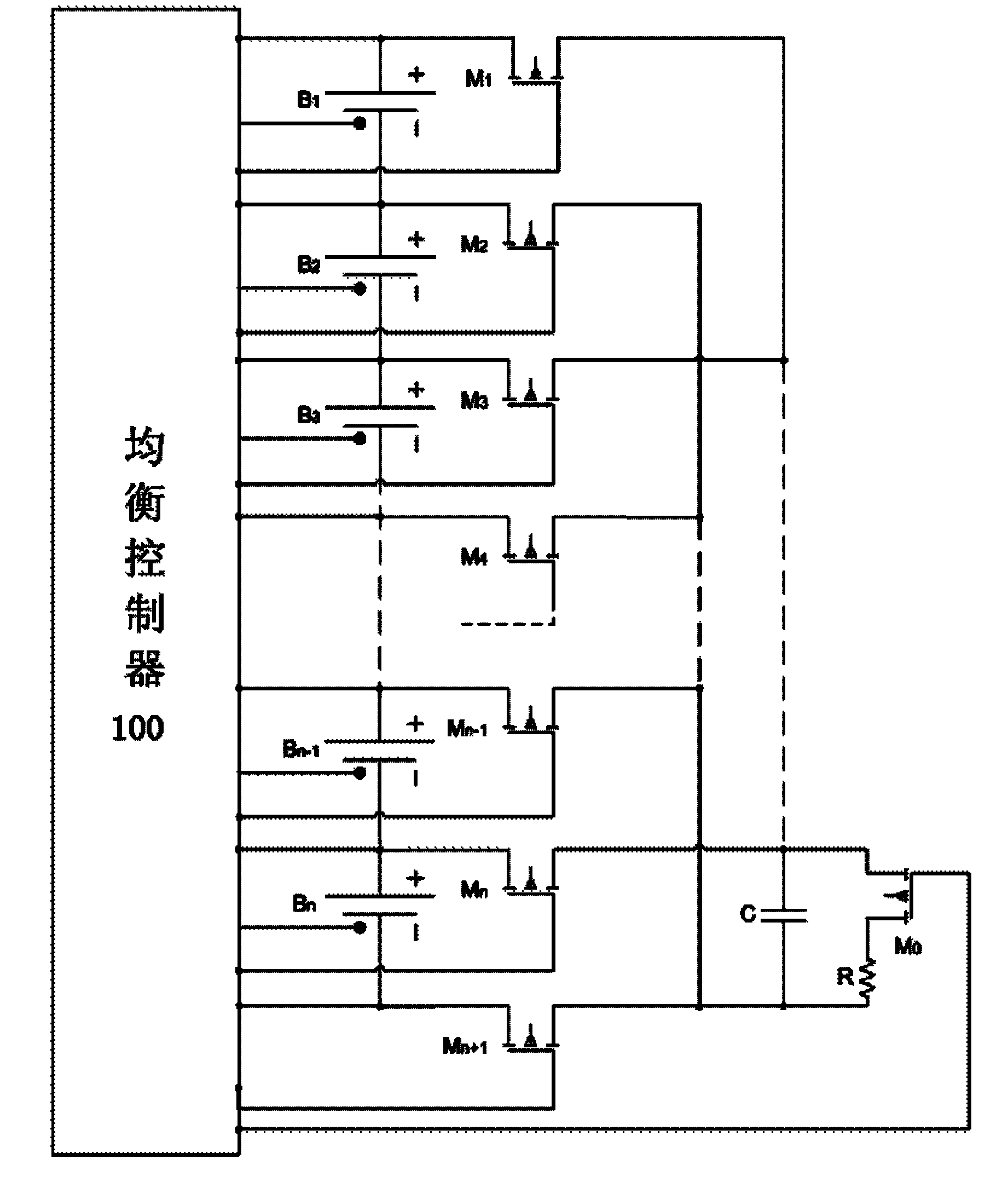 Method and device for automatically equalizing voltages of power battery groups