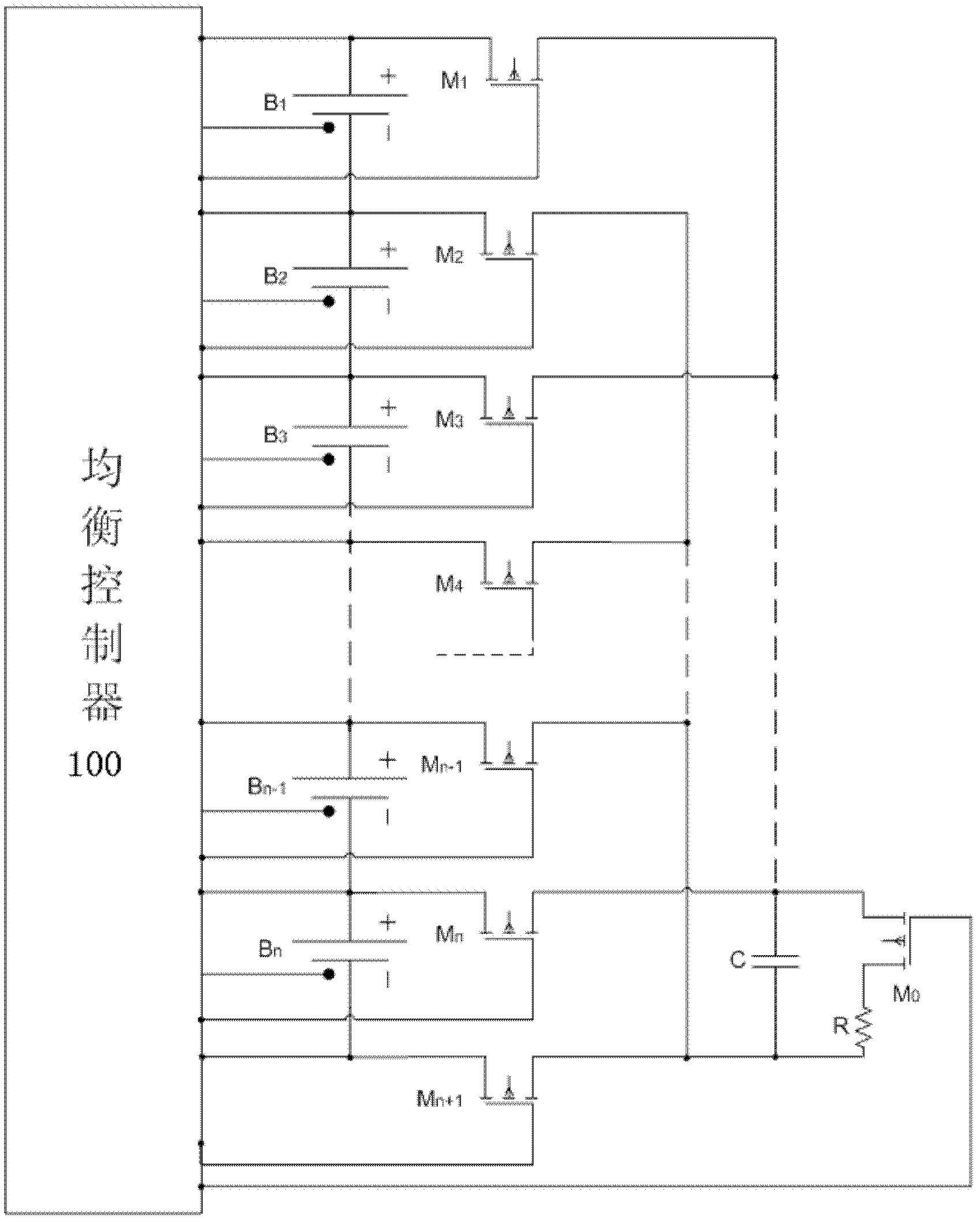 Method and device for automatically equalizing voltages of power battery groups