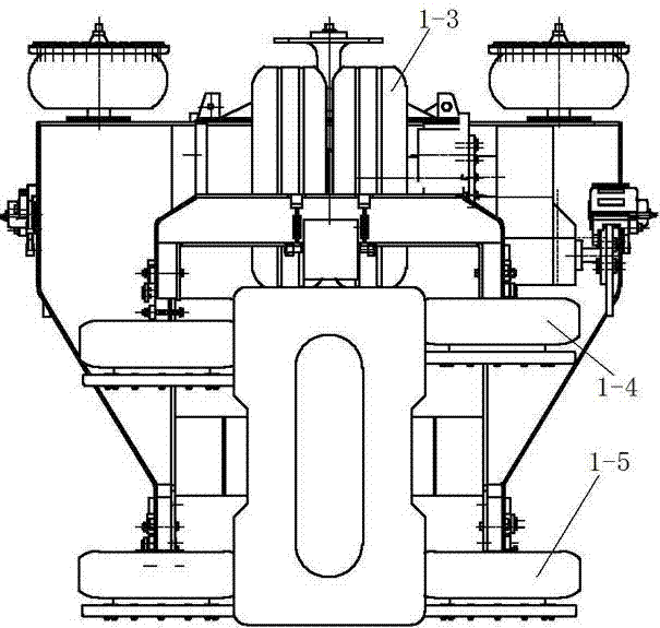 Non-adhesion driving structure for straddle type railway vehicle