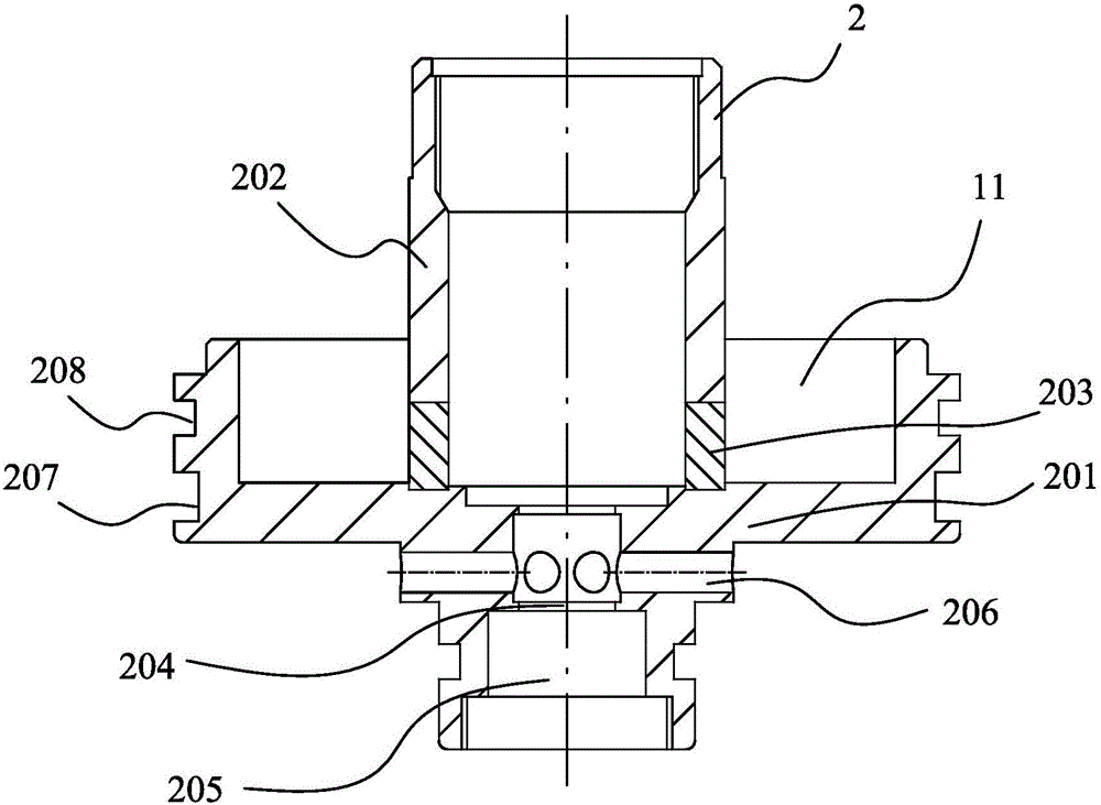 Solenoid valve assembly externally arranged on absorber and absorber