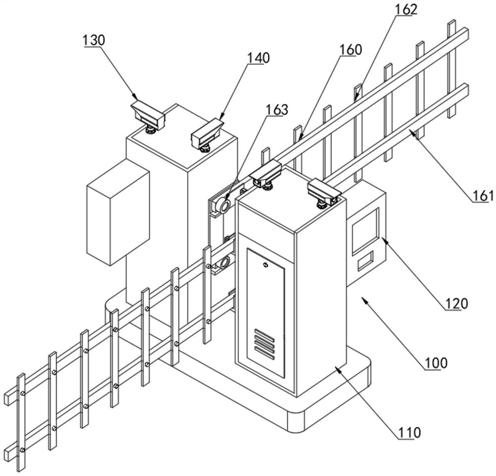 Vehicle parking management device and management system for intelligent parking lot