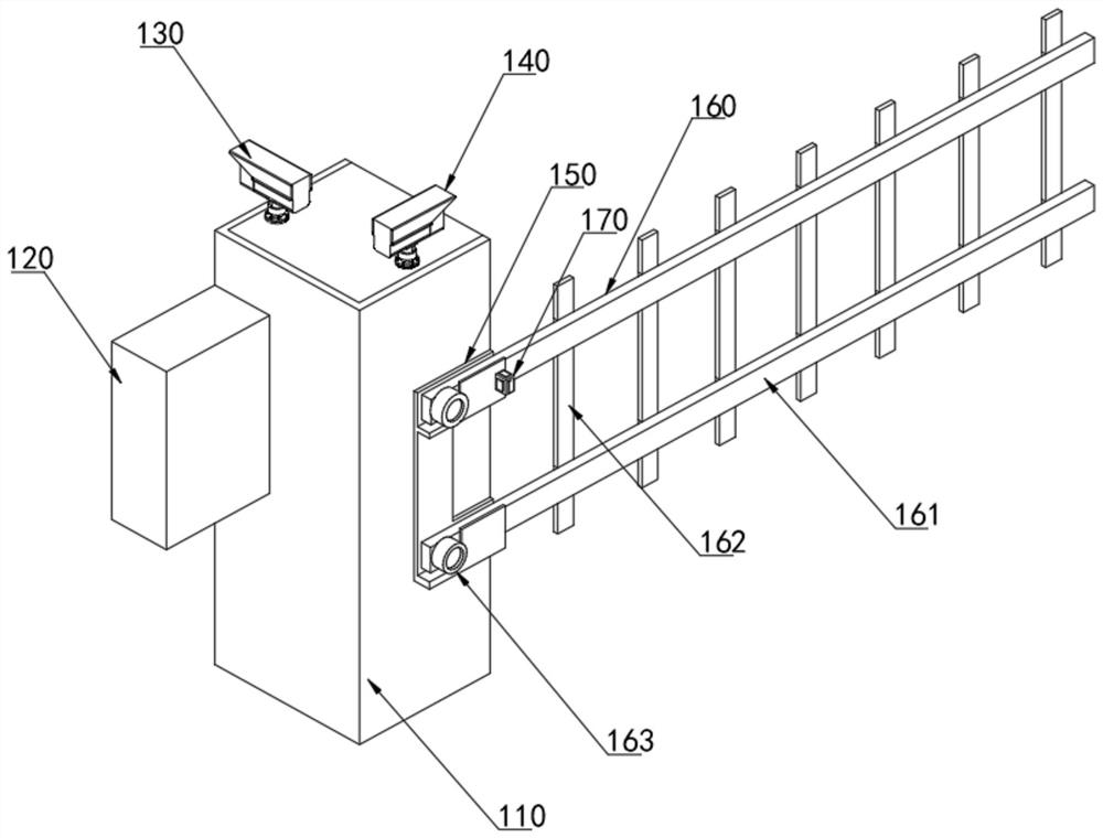 Vehicle parking management device and management system for intelligent parking lot