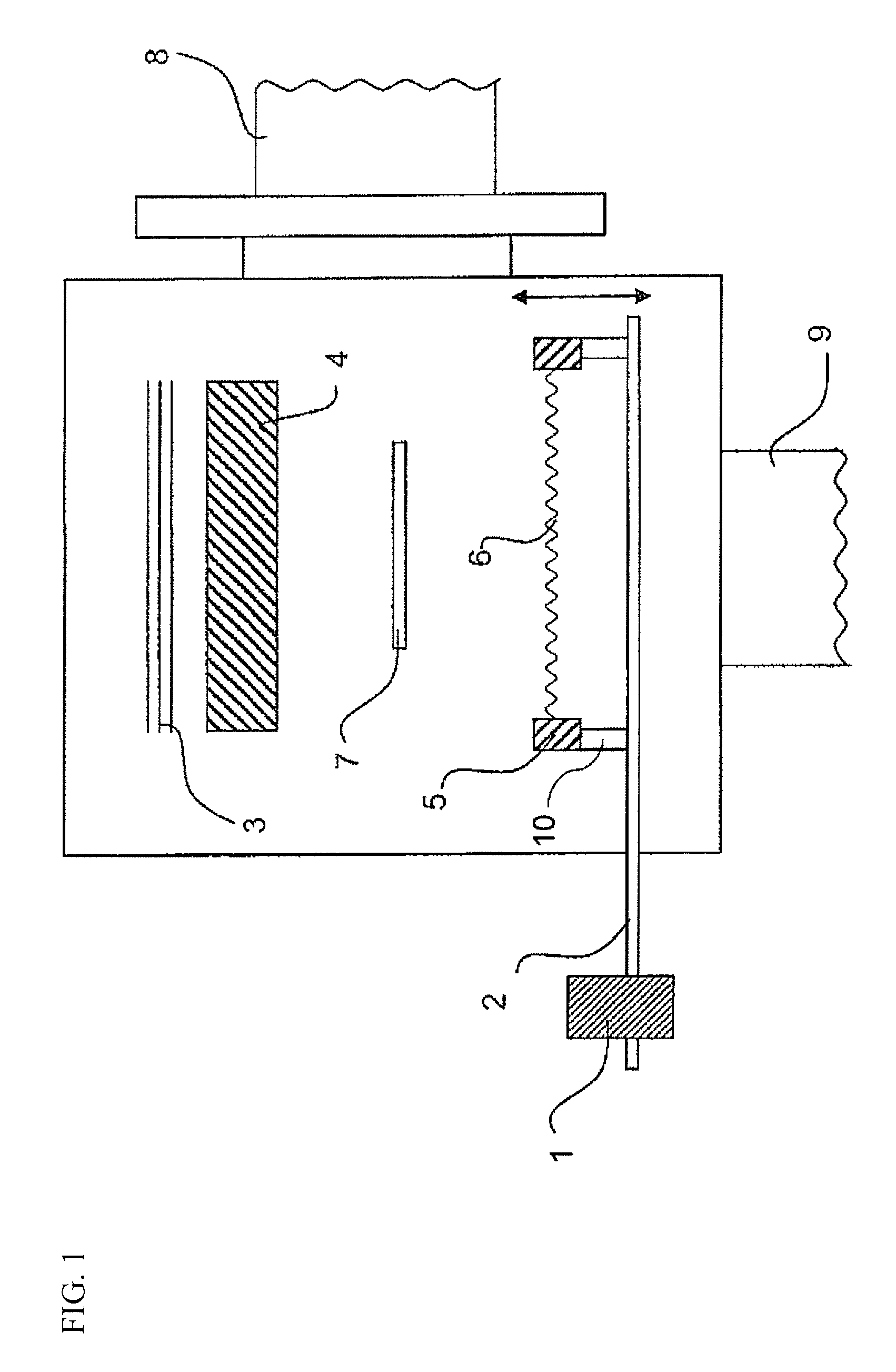 Hot-wire method for depositing semiconductor material on a substrate and device for performing the method
