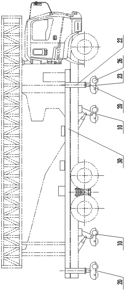 Anti-rollover mechanism and system for truss type bridge inspection vehicle