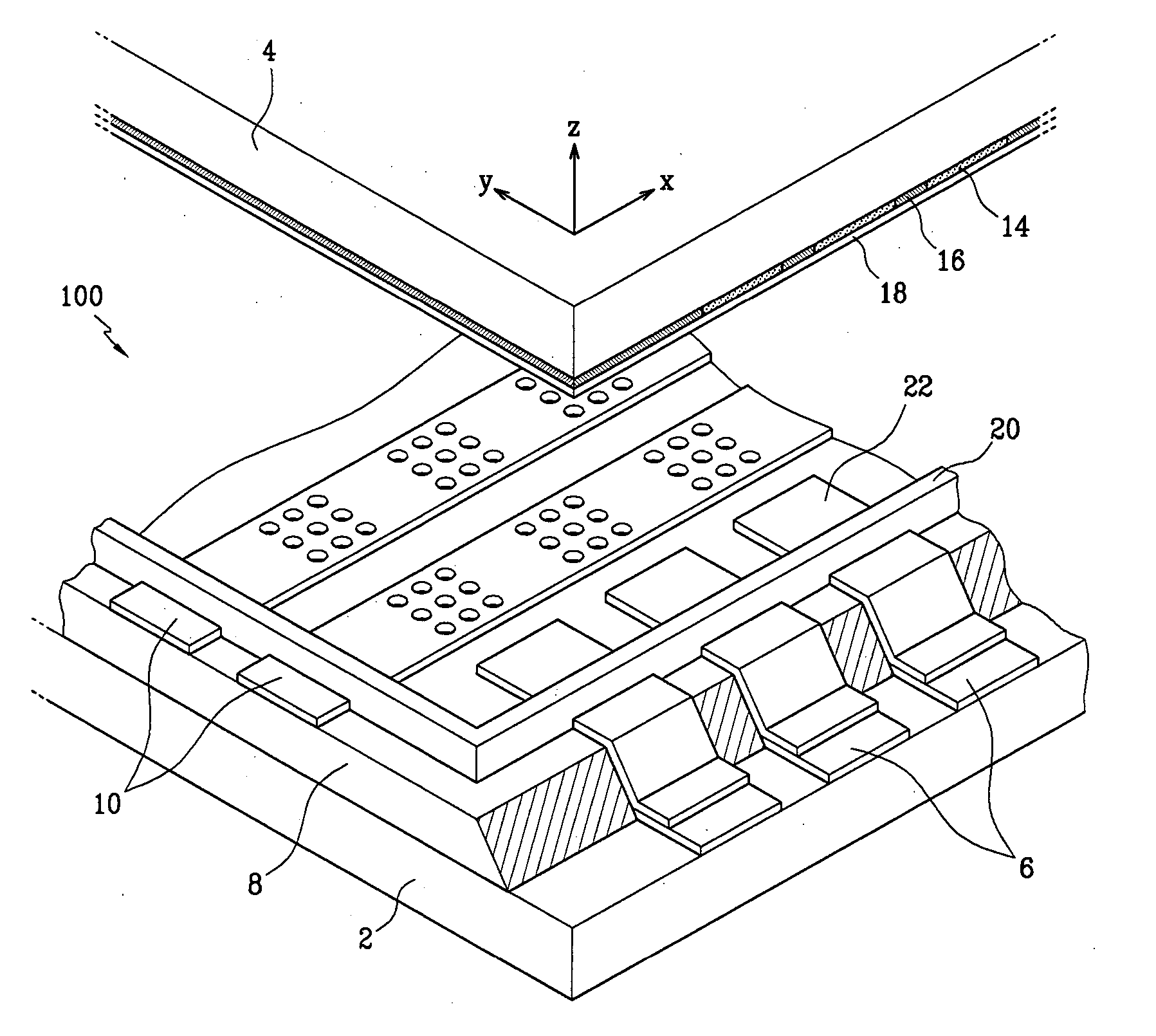 Electron emission device including conductive layers for preventing accumulation of static charge