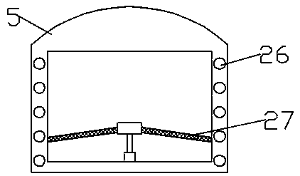 Landscape fountain pool sewage circulation treatment device