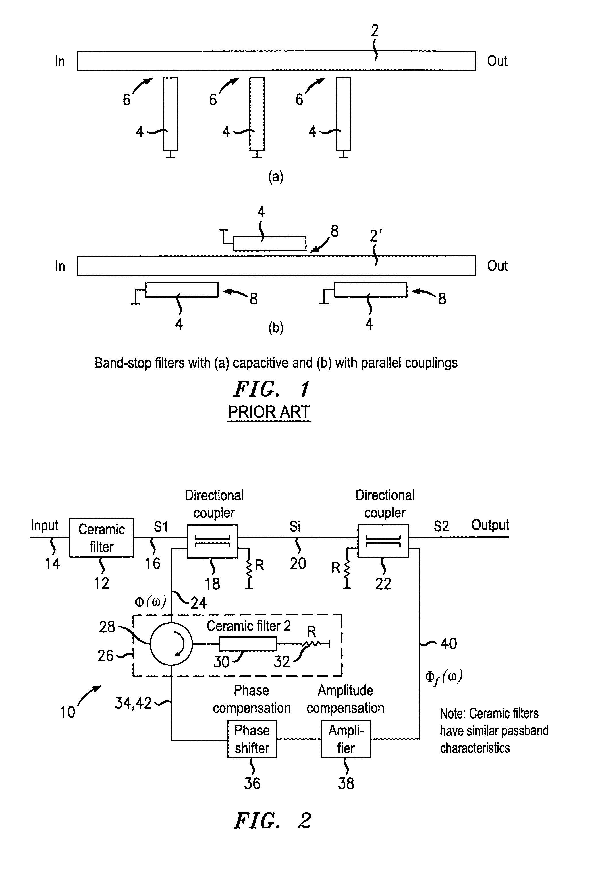 A filter assembly and a method of filtering