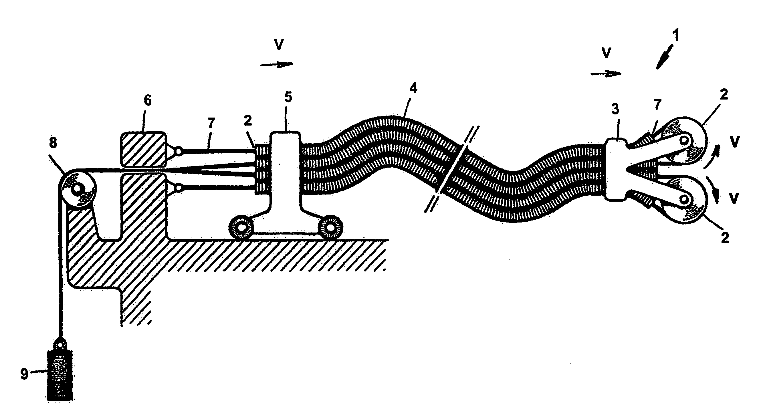 Apparatus suited for use in a space which is difficultly accessible