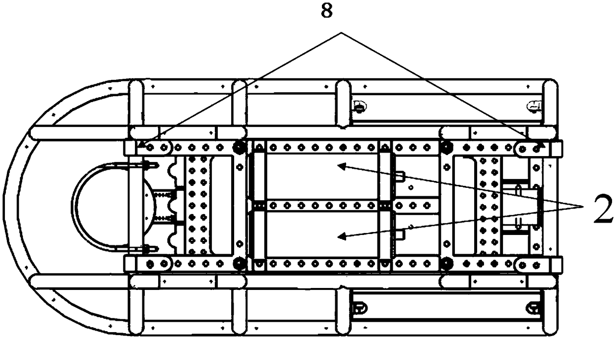 A deep towing body used for fine exploration of combustible ice