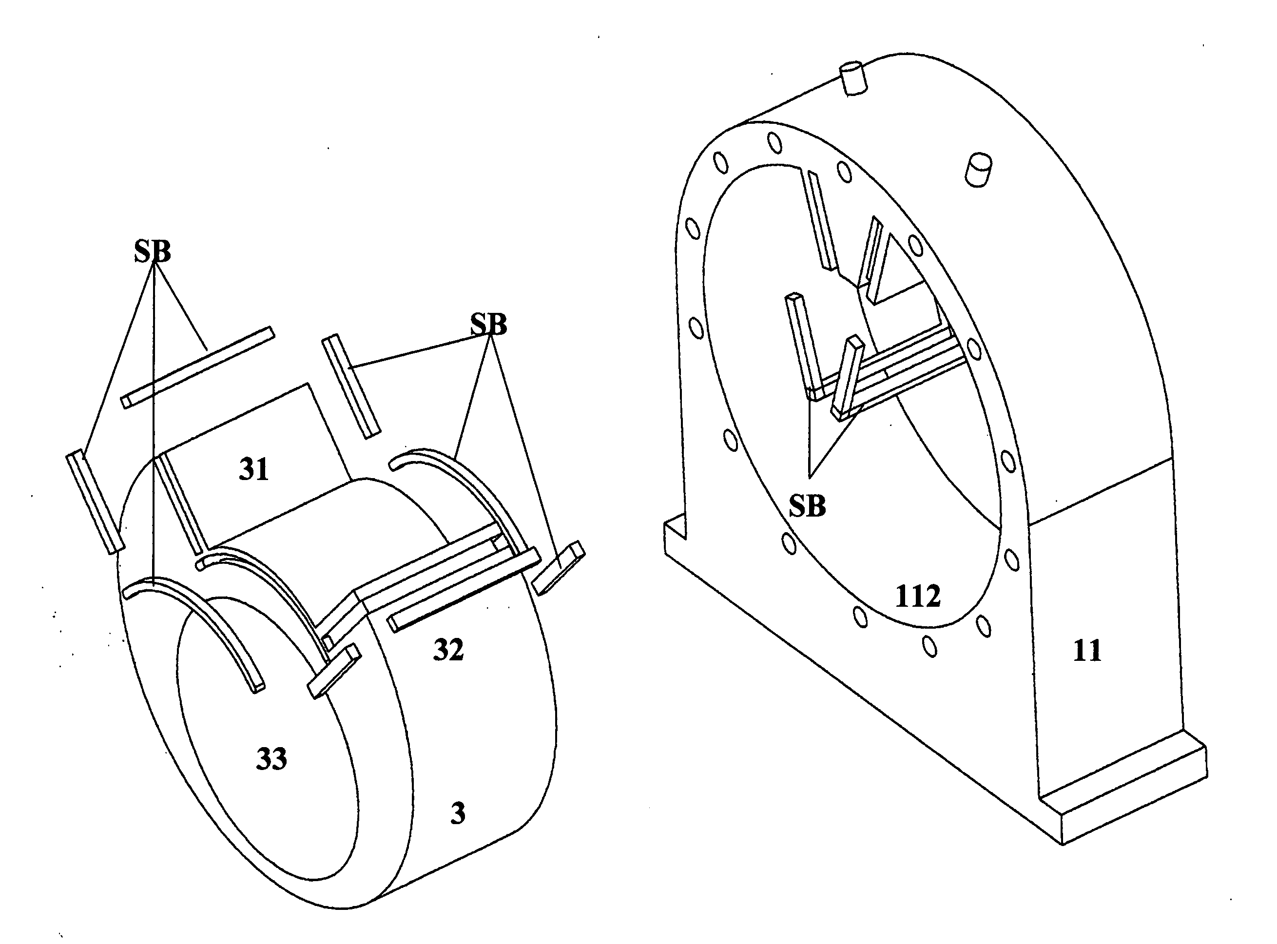 Internal combustion two stroke oscillating engine