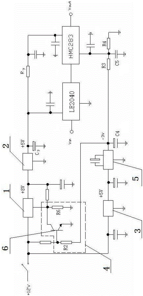 Timing sequence DC electrical source for millimeter wave amplifier