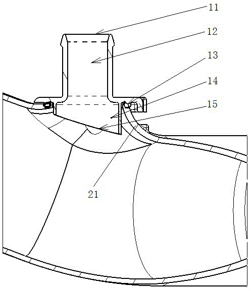 Anti-icing structure of PCV opening of escape pipe of air cleaner of air inlet system