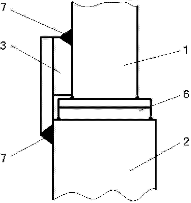 Anticracking reinforced conductive method for assembling anode and structure thereof