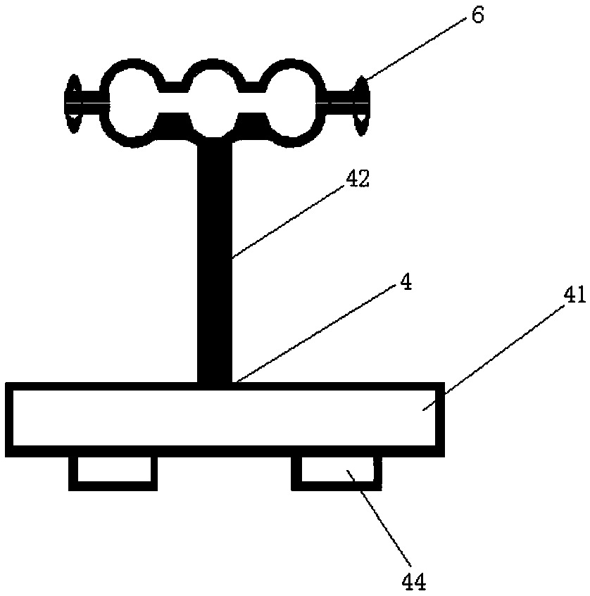 Device for quick access of bypass operation vehicle to overhead line