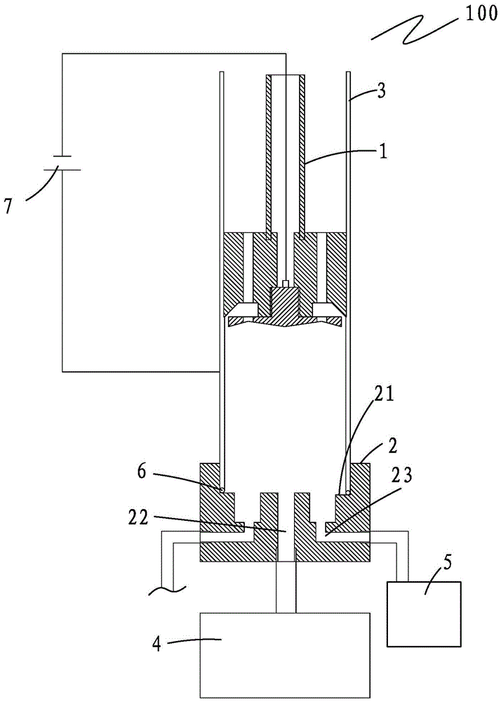 A graphite electrode and a method for processing the inner diameter of a steel pipe using the graphite electrode