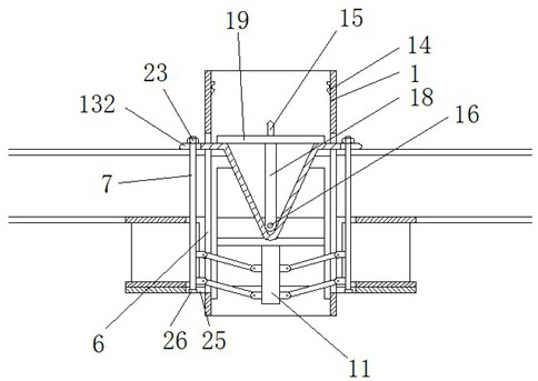 A special-shaped column-beam-column joint structure