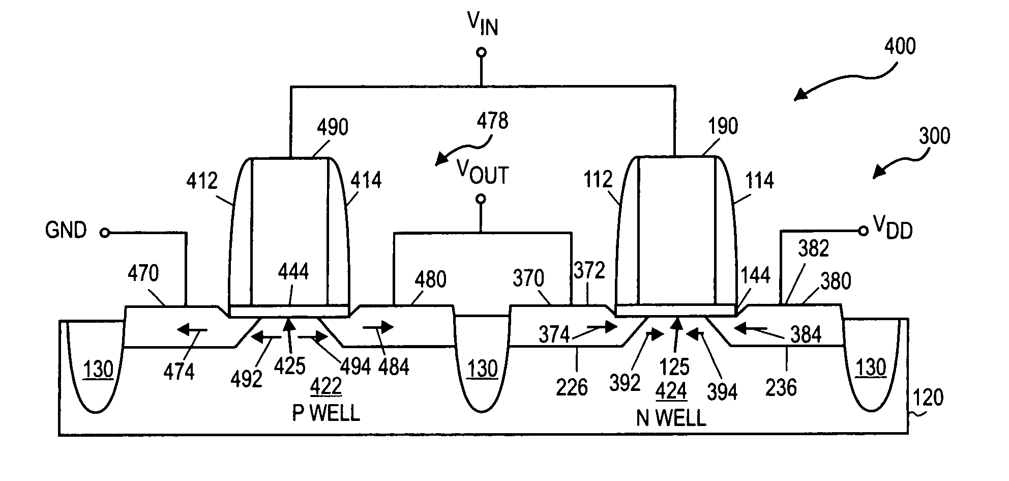 CMOS transistor junction regions formed by a CVD etching and deposition sequence