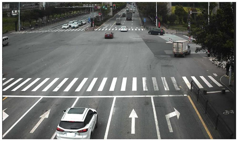 Automatic traffic off-site zebra crossing area detection method based on AI technology