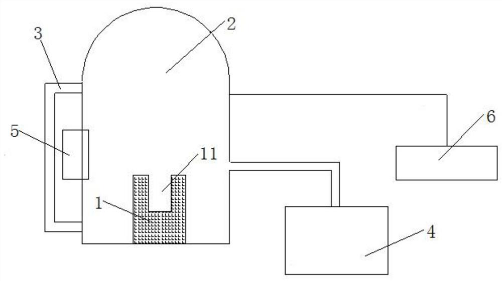 Test method for toxic gas explosion chamber test device