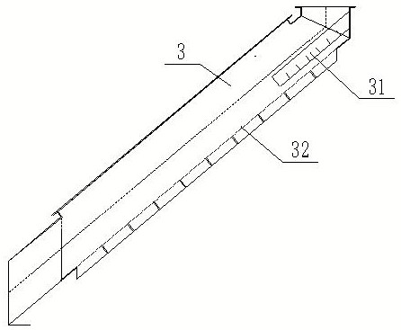 Multi-strand feeding chute for V-shaped powder concentrator