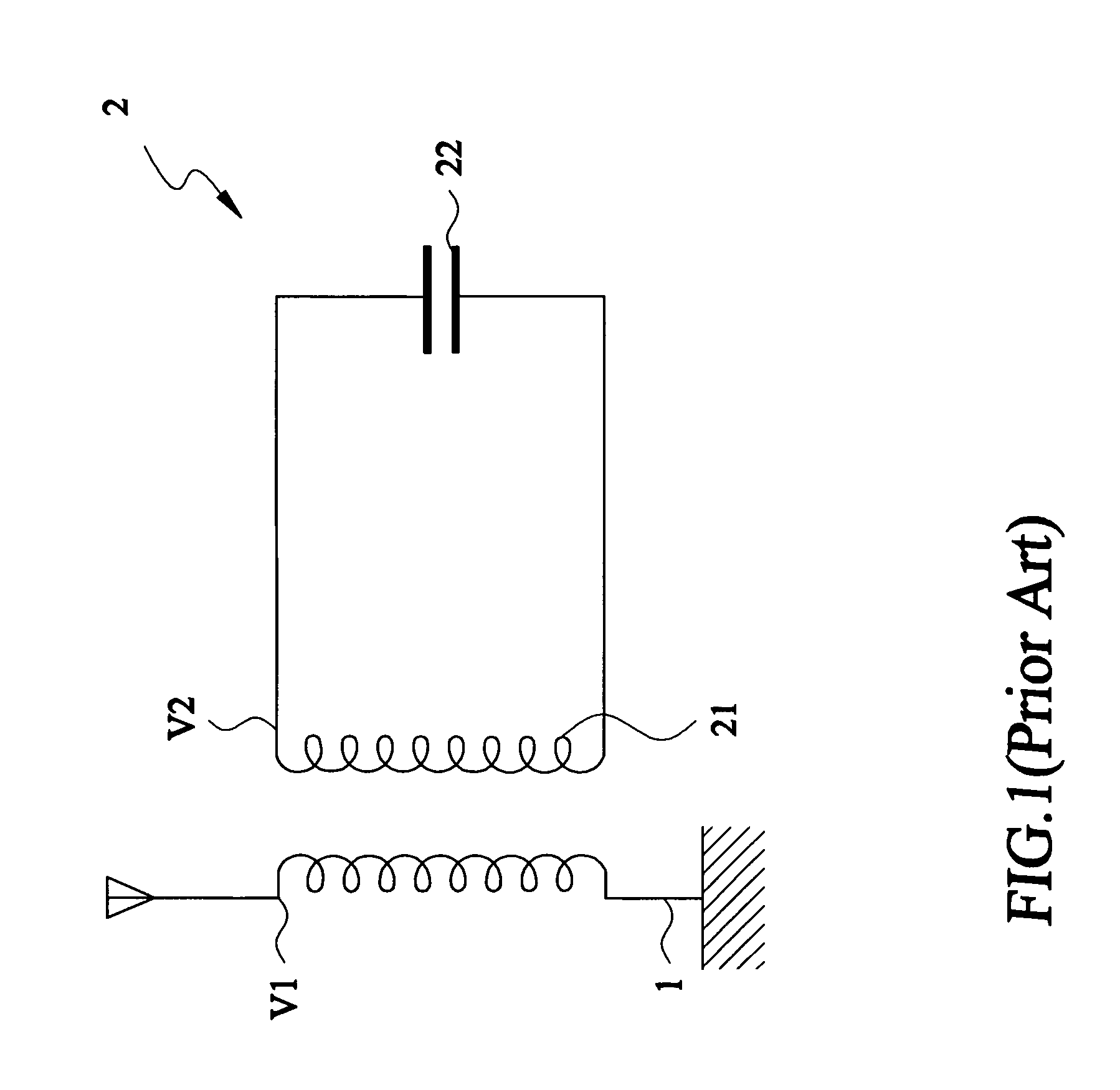 Antenna device with ion-implanted resonant pattern