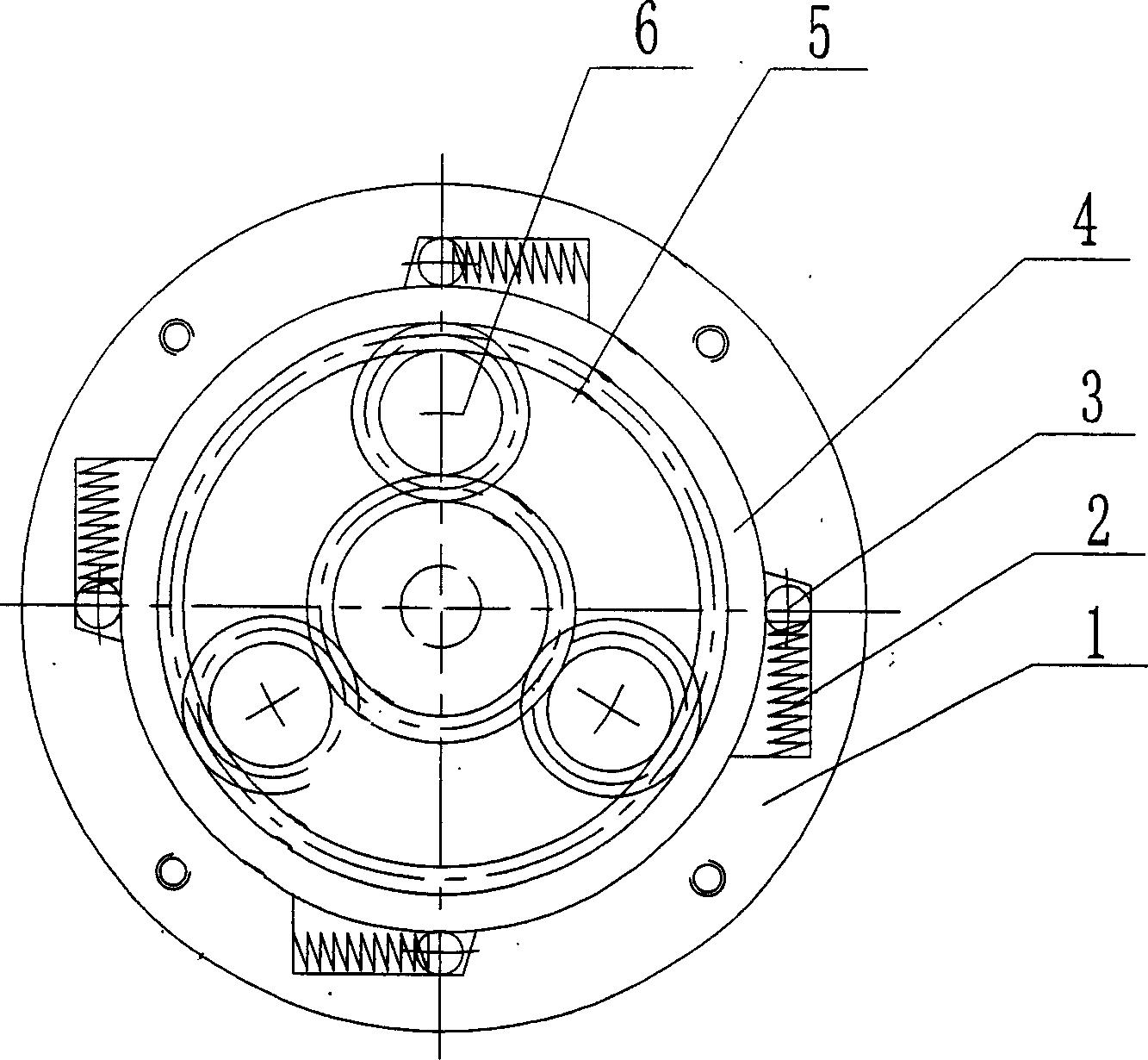 Co-axial middle-set motor driving device of electric vehicle