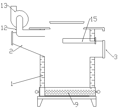 Forward and reverse combustion smoke purification air heating furnace