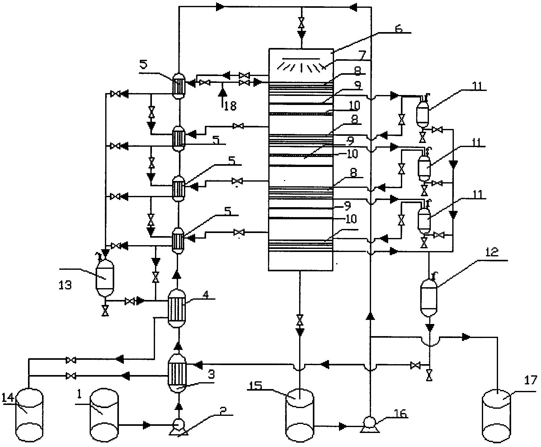 High-temperature seawater desalting and distillation device and method