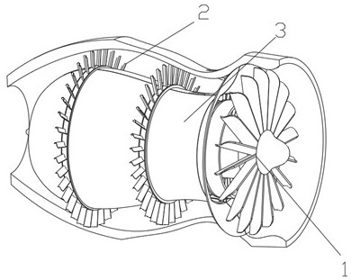 Aircraft engine turbine blade assembly for aircraft manufacturing and preparation method of aircraft engine turbine blade assembly