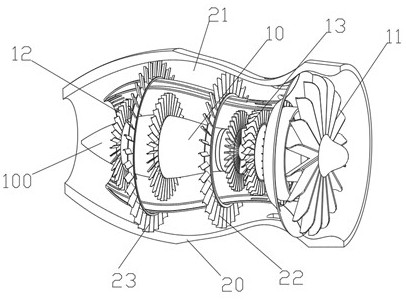 Aircraft engine turbine blade assembly for aircraft manufacturing and preparation method of aircraft engine turbine blade assembly