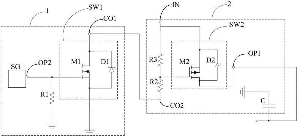Delayed power supply circuit, power supply delay method and boosting system