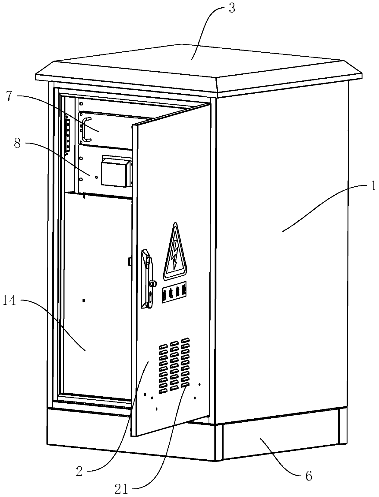 Outdoor integrated uninterrupted power supply cabinet