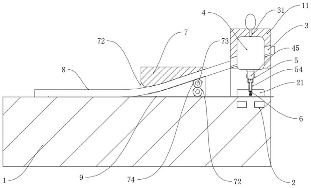 Conductive fabric wrapping equipment for conductive foam production