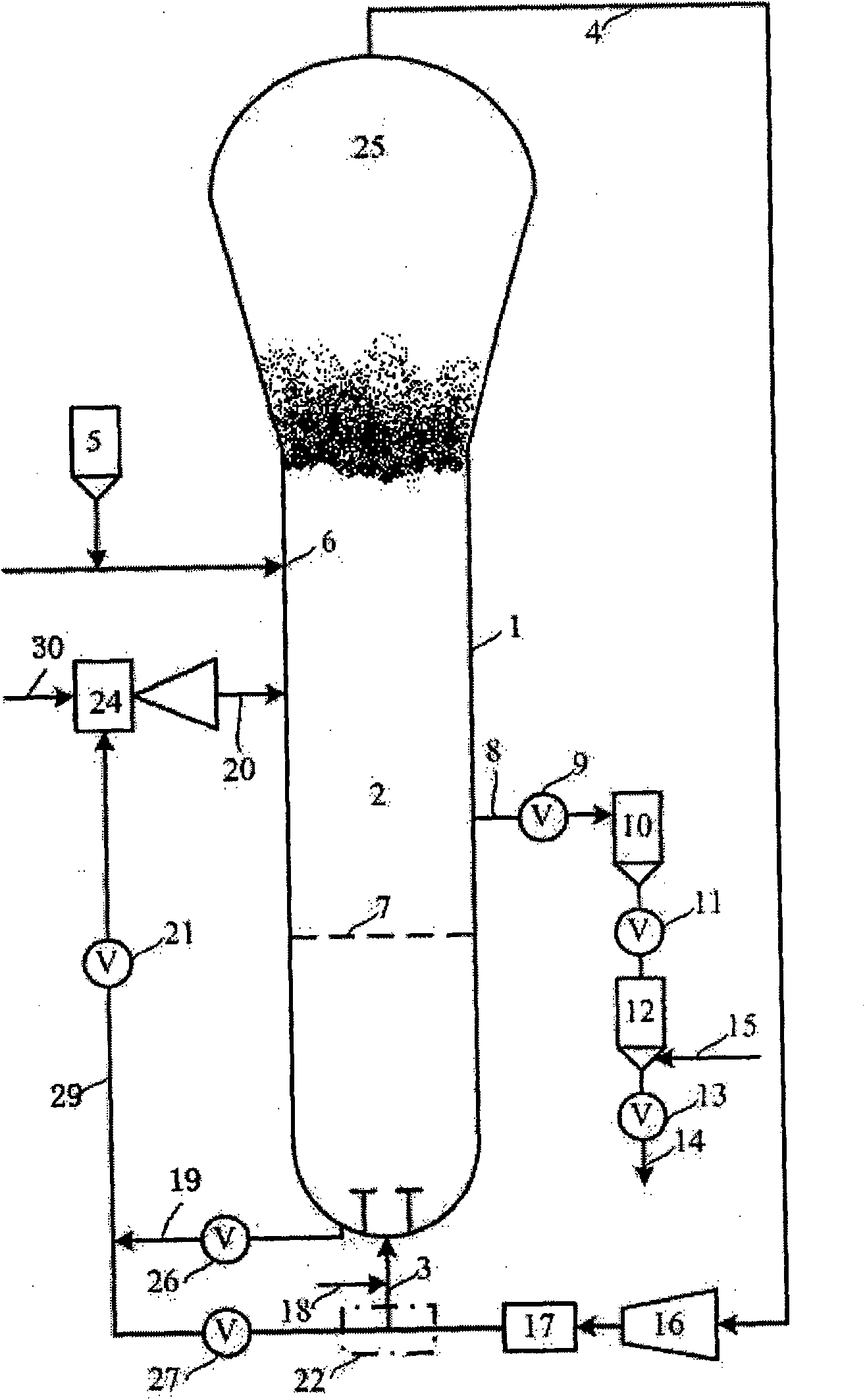 Improvement of manner for introducing condensation agent into fluidised bed polymerisation reactor and device