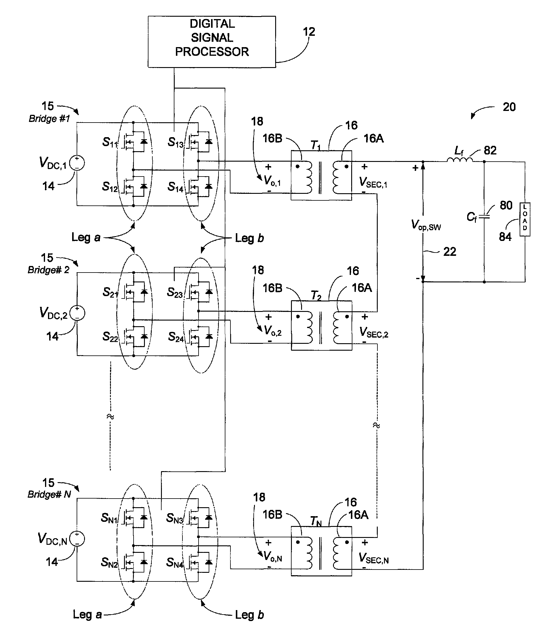 Prediction scheme for step wave power converter and inductive inverter topology