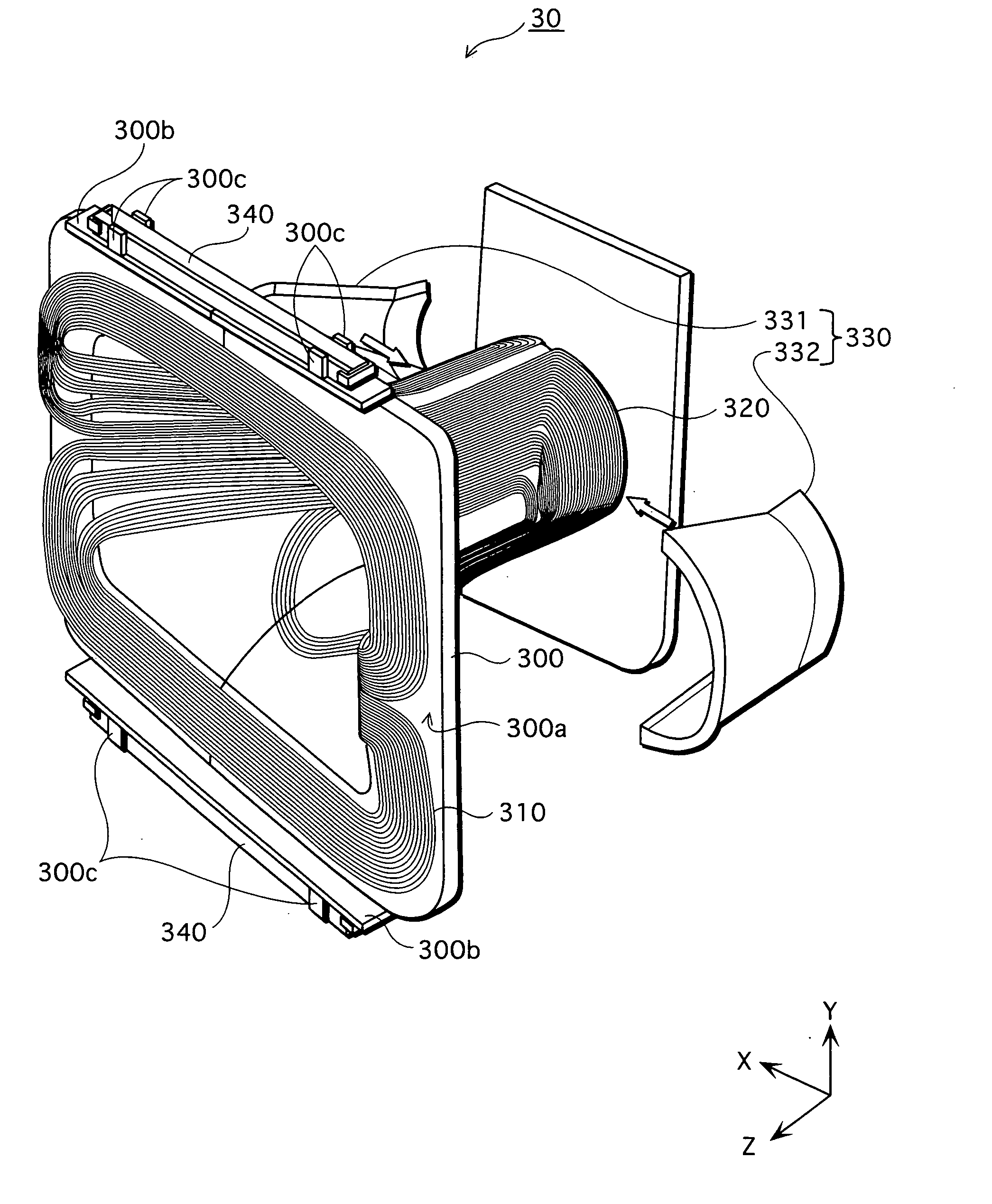 Deflection yoke and cathode ray tube unit