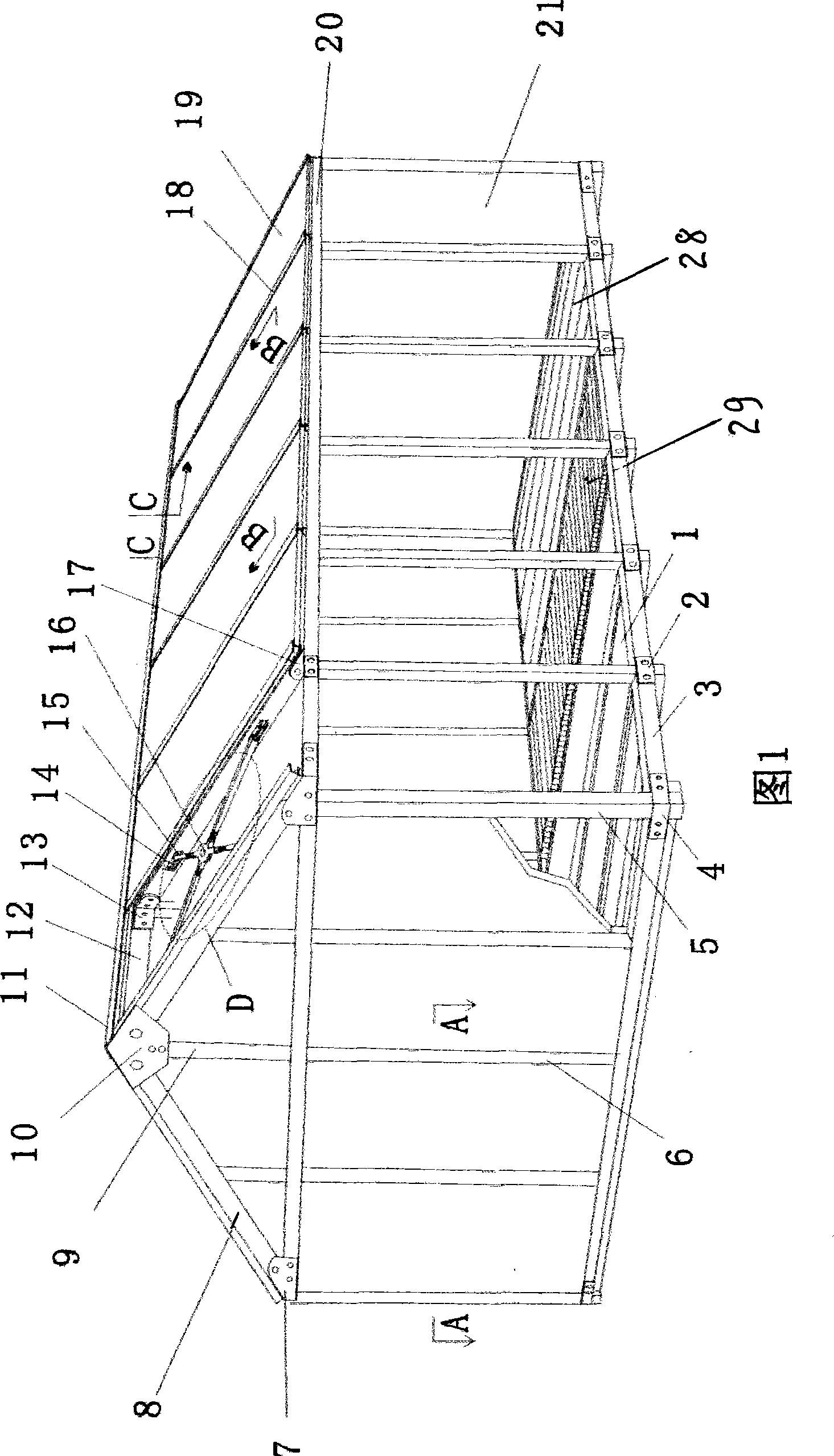 One layer combined type light steel structure house and installation method thereof