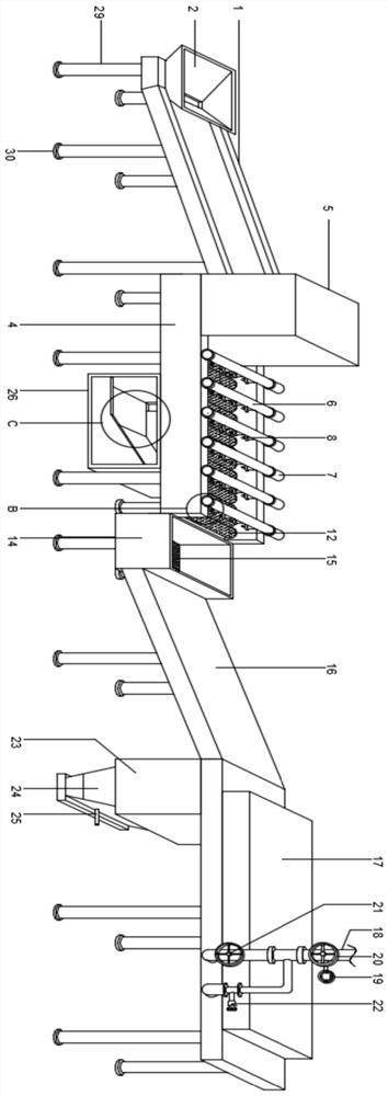 Integrated equipment for processing clams and use method of integrated equipment