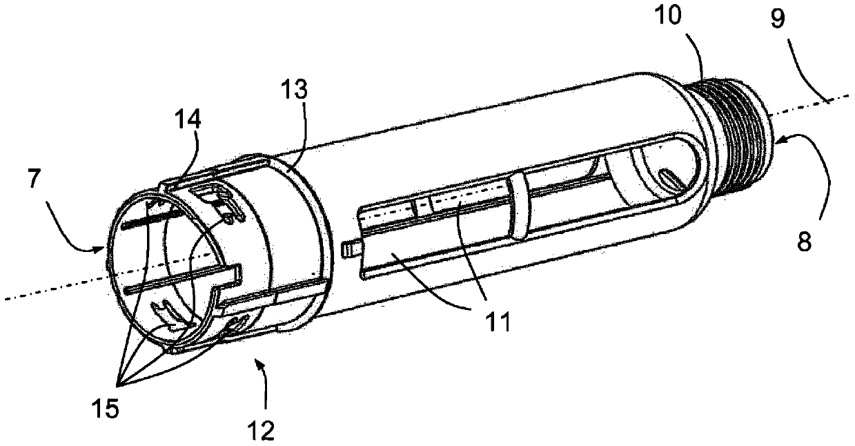 Cartridge holder and pen-type injector