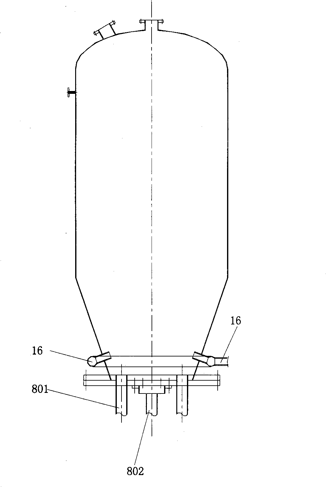 Method and equipment for charging dried coal powder in its pressurized gasification