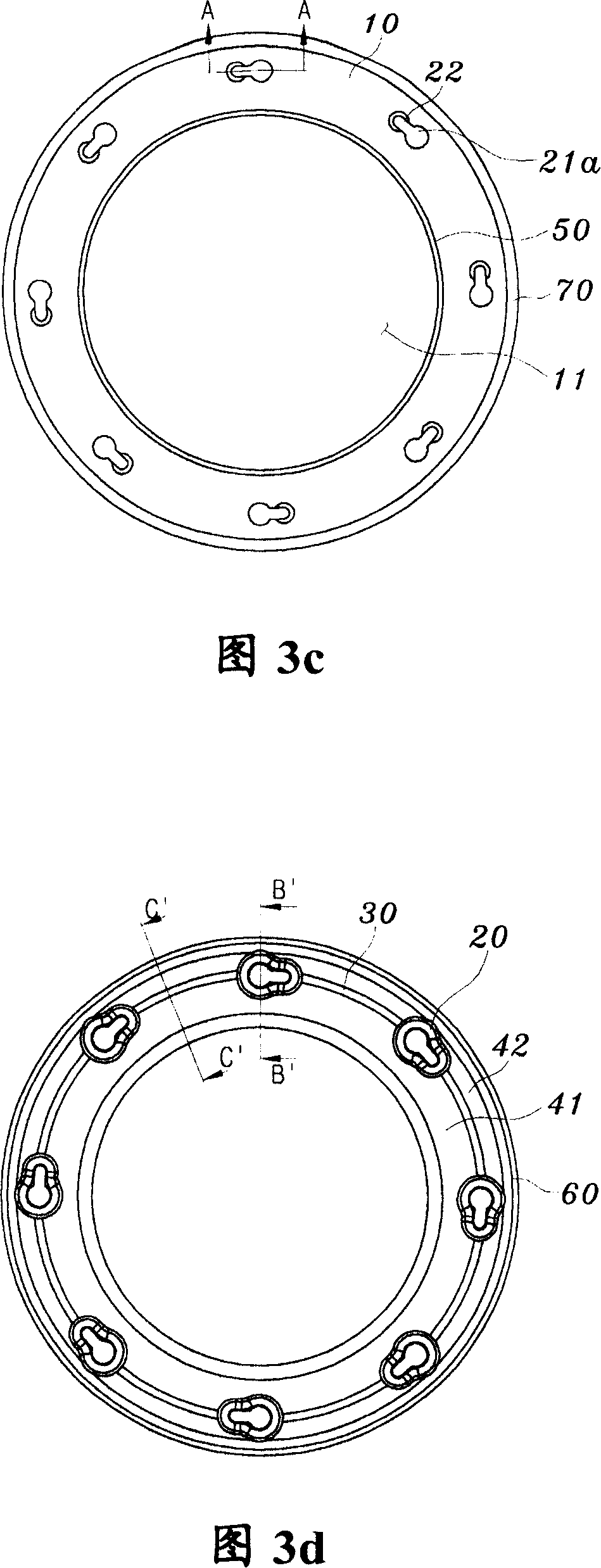 Flange fabrication method for hollow concrete pile