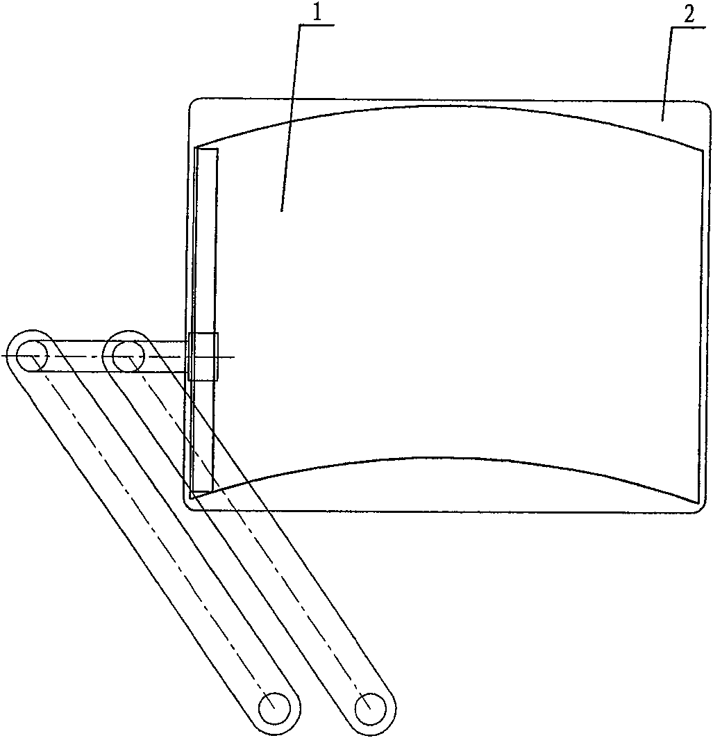 Single-arm windshield wiper with circular ring shaped brush surface