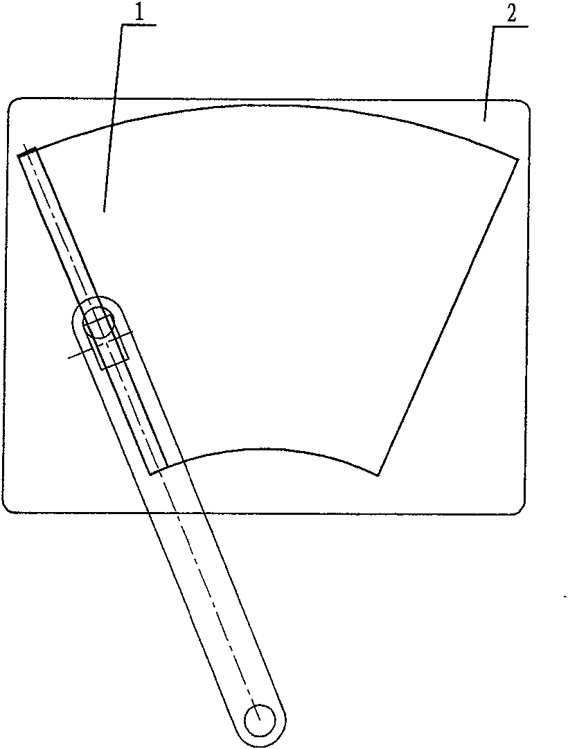 Single-arm windshield wiper with circular ring shaped brush surface