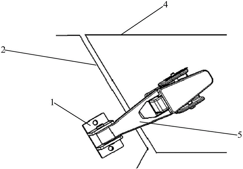 Automobile hood lock structure and automobile
