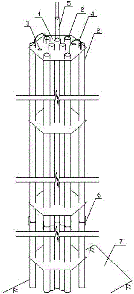 Prefabricated steel sleeve guided rock-socketed system and application method thereof