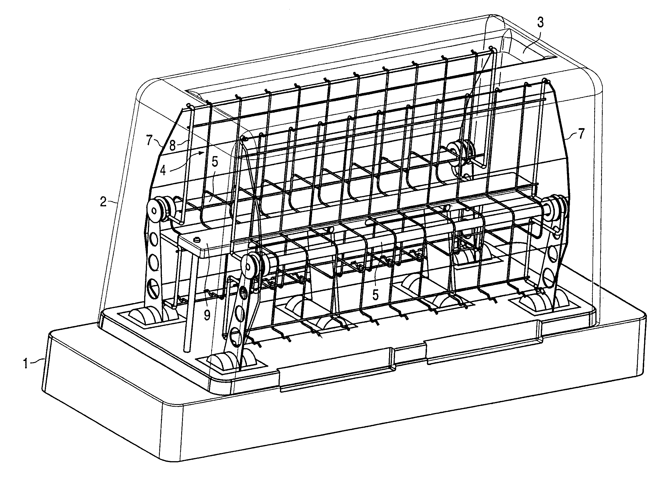Apparatus for toasting bread