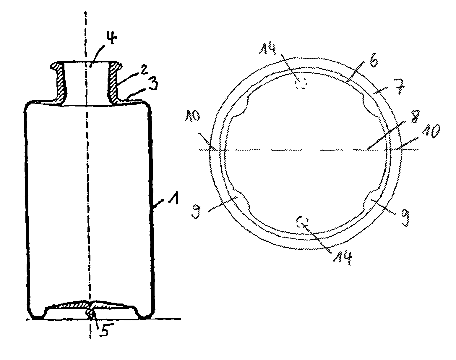 Container having an inner bag