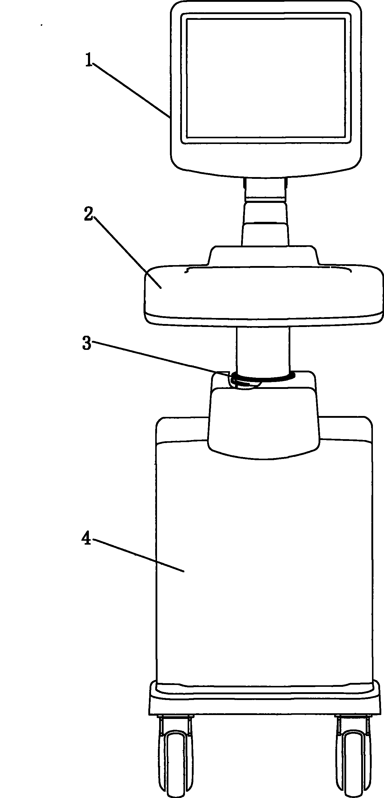 Interval adjusting construction of moving component
