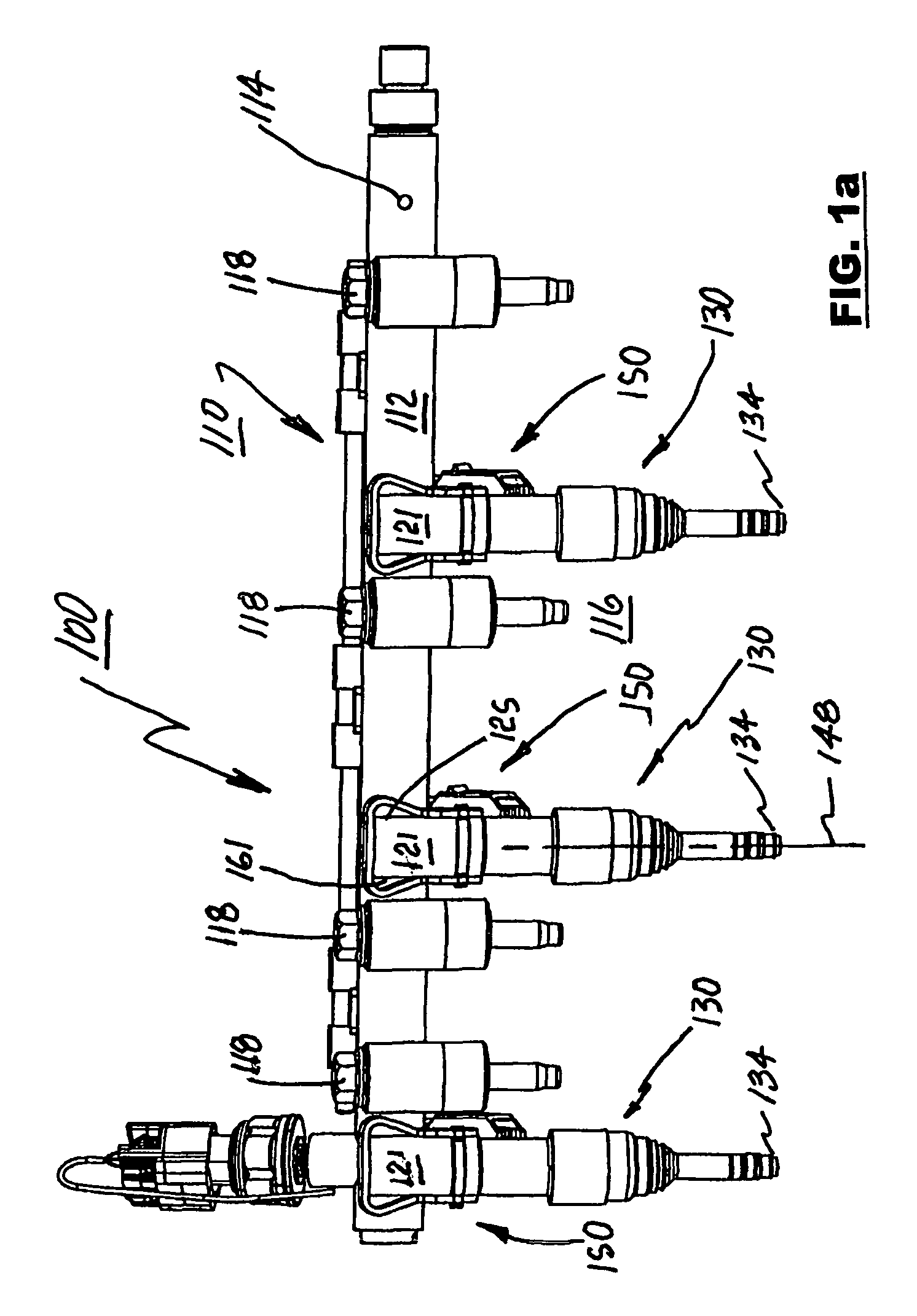 Top mounting fuel injector clip