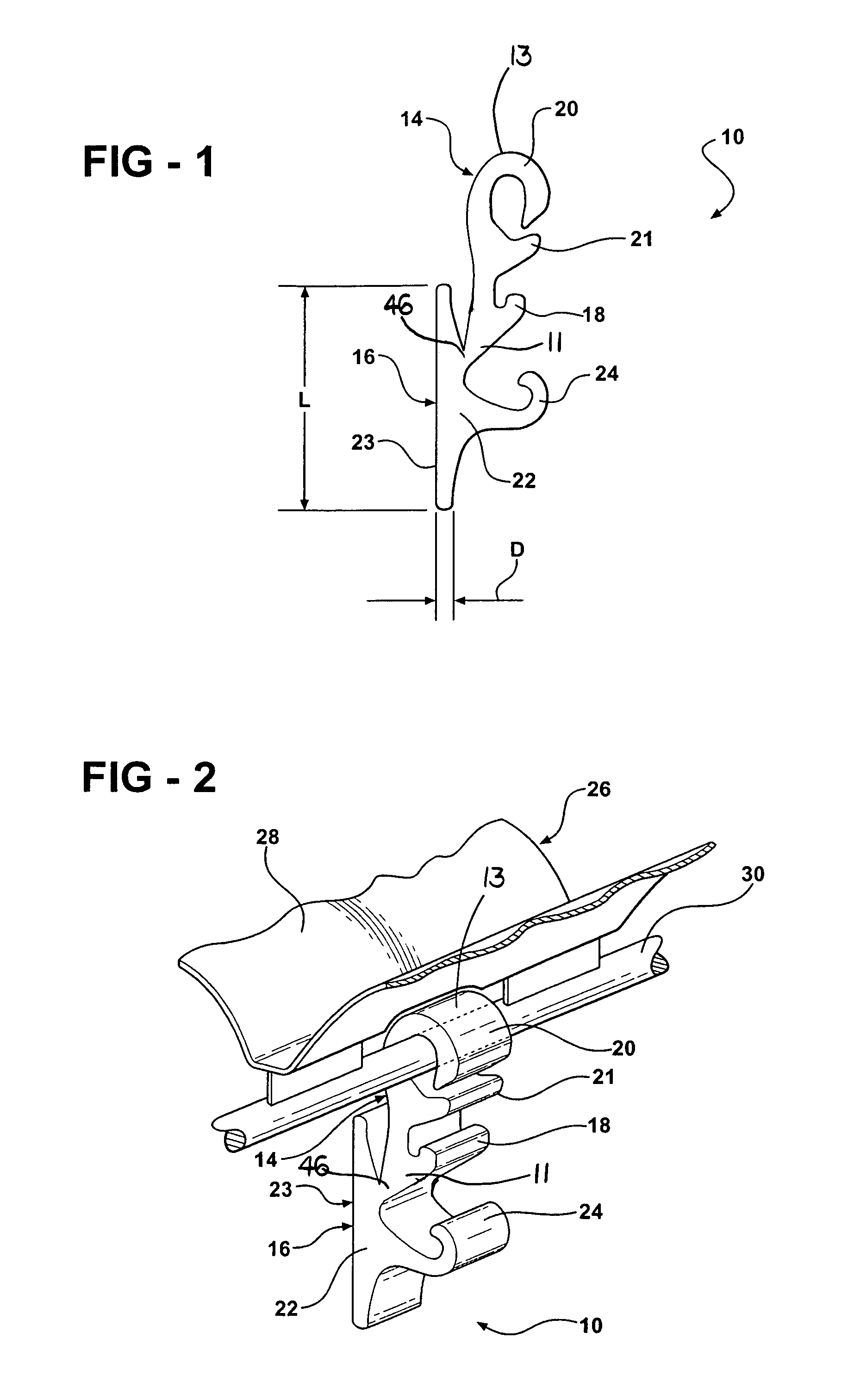 Extruded flexible self-locking trim cover assembly retention clip and method for using same